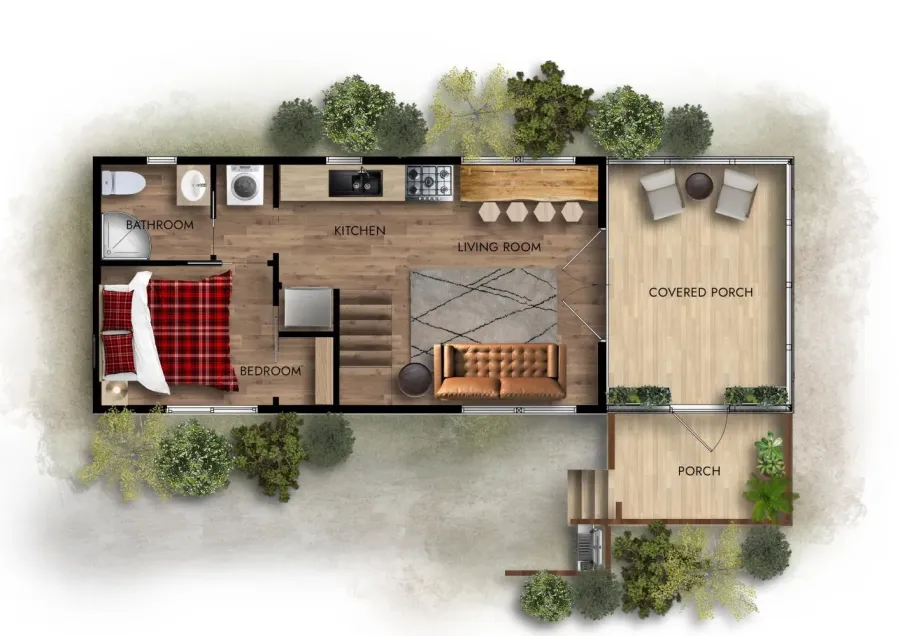 Floor plan (bottom floor)