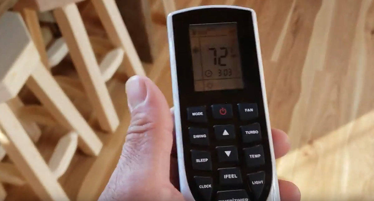 How To Use the AC/Heat Remote at Tiny Toledo Cabin